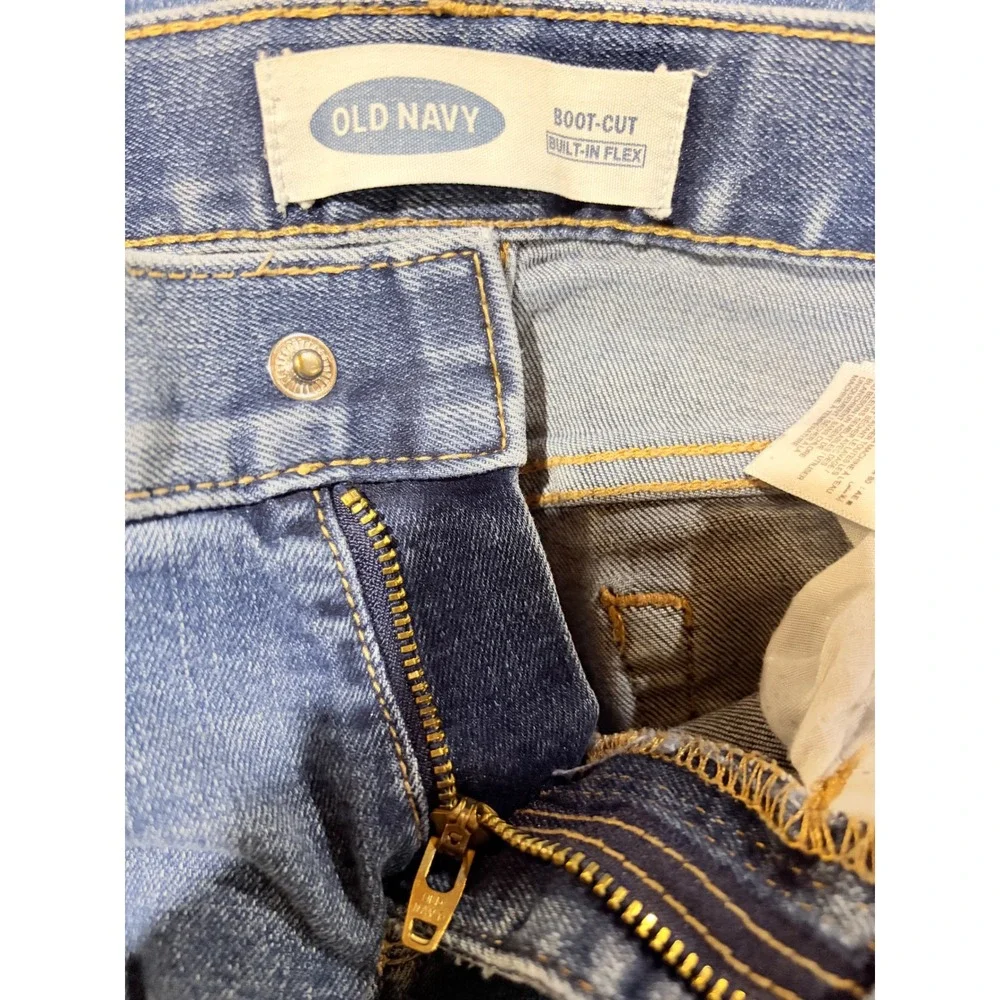 Old Navy Kids Medium Wash Bootcut Jeans Blue Denim Size 6 Casual Everyday Wear